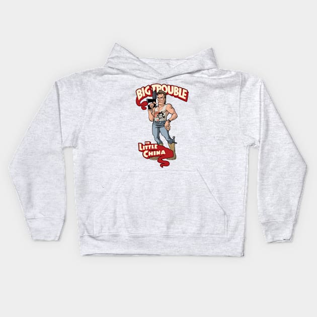 Jack has Big Trouble Kids Hoodie by NONOKERS